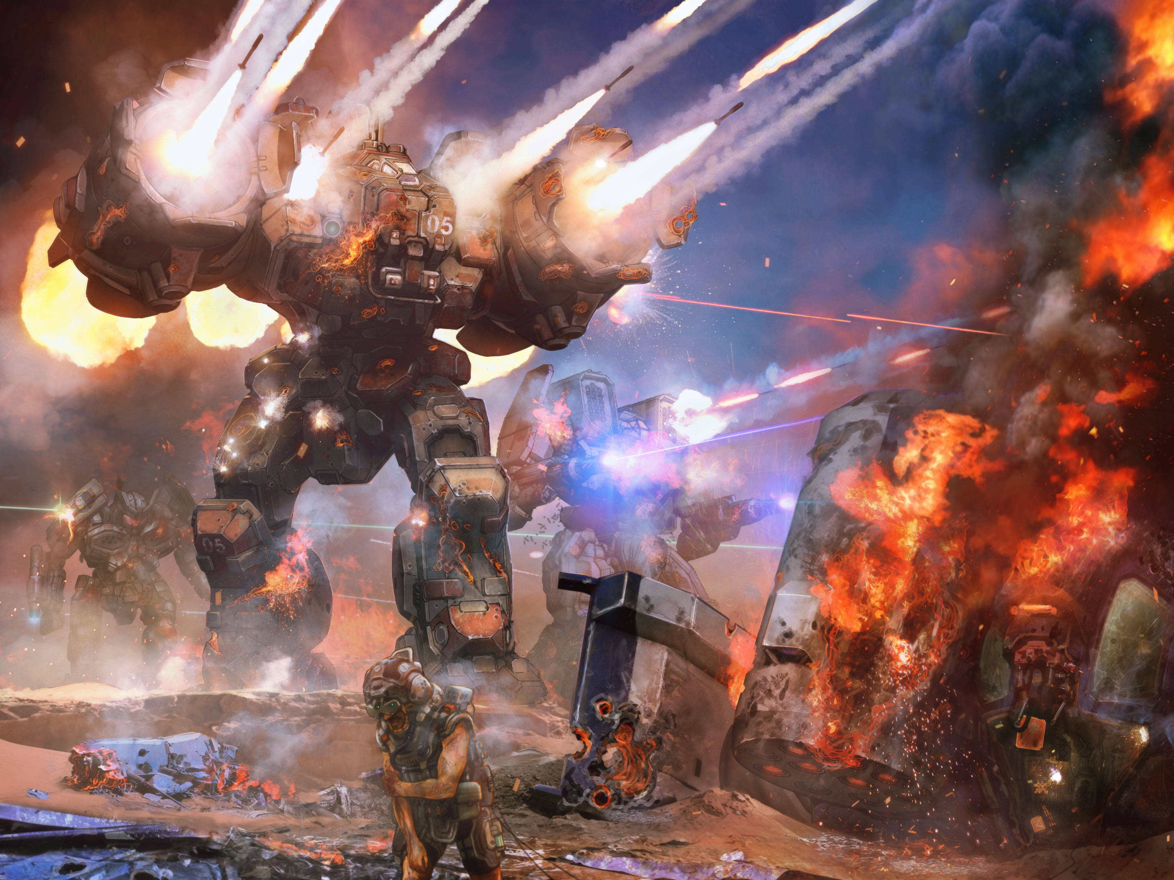 Artwork for MechWarrior 5 Dragon's Gambit expansion