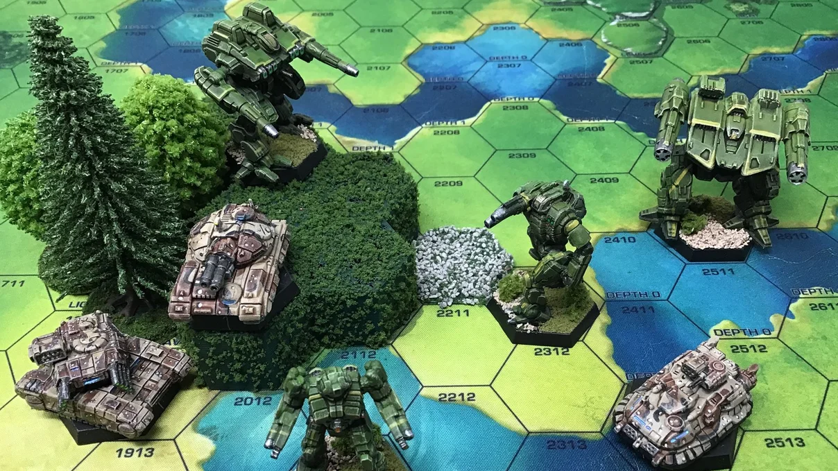 An Atlas BattleMech in a Grinder event